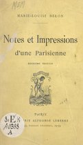 Notes et impressions d'une Parisienne