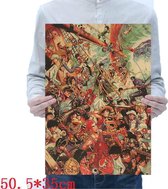 Anime Retro All Classic XL Poster Dragon Ball - Naruto - One Piece - Gintama - Hunter X Hunter