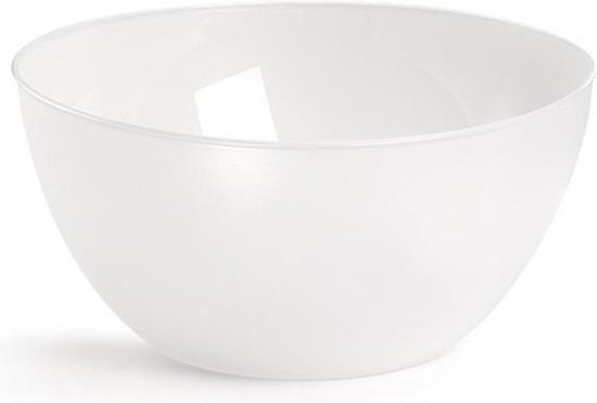 2x Grote saladeschalen/kommen transparant - 25 cm - Sla/salade serveren  -... | bol.com