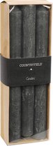 Set van 6 kaarsen Countryfield 20cm | Grijs