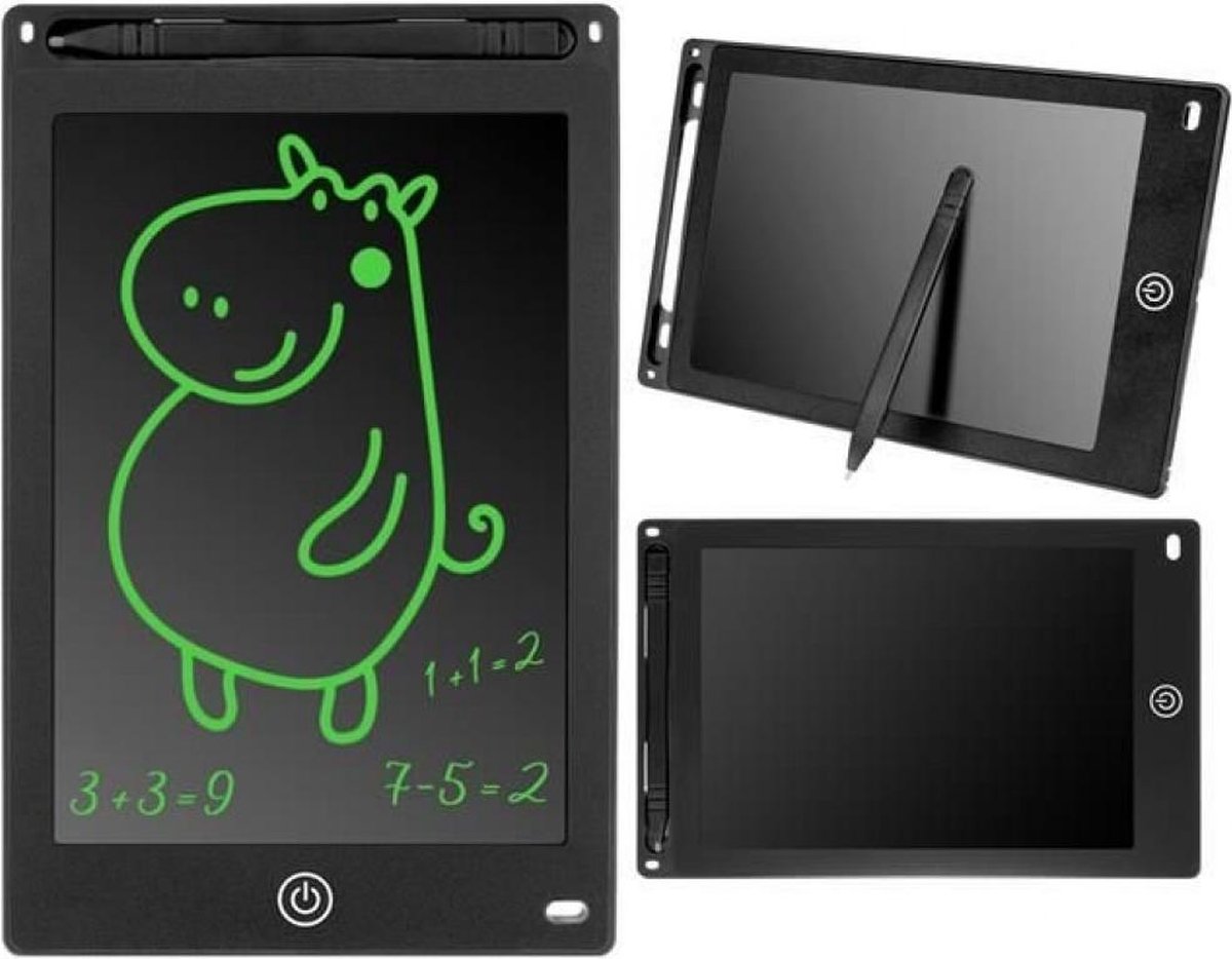 Tekentablet voor kinderen - Zwart - 8,5" - Notitieblok - Grafische tablet - Tekenbord kinderen - Tekentablet - LCD Tekentablet kinderen - Grafische tablet kinderen - Kindertablet zwart