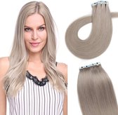 Tape Extensions 60cm grey ash blond Stikker hair extensions tapes