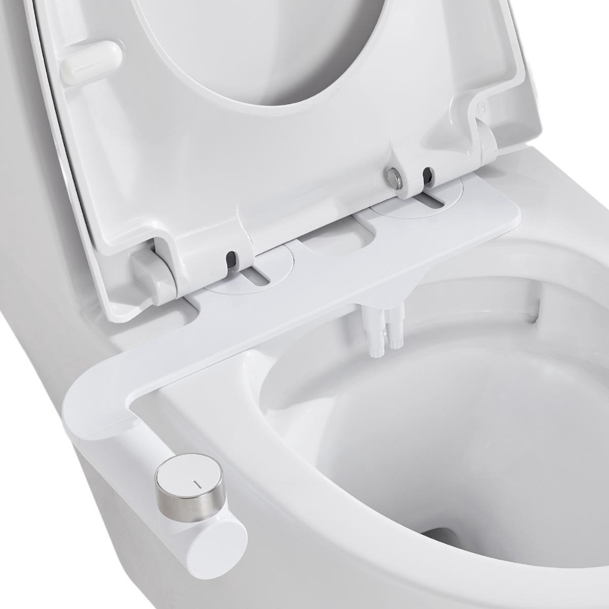 Clean Bum® Elegance Bidet WC- Dubbele Sproeikop - RVS Draaiknop | bol.com