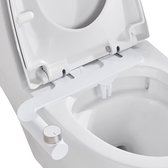 Clean Bum® Elegance Bidet WC- Dubbele Sproeikop - RVS Draaiknop