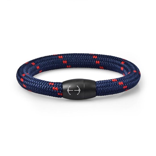Bracelet corde Galeara NAU avec fermeture magnétique Navy 18,5cm homme et  femme | bol.com