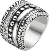 TI SENTO Milano Ring 1835ZI - Maat 54 (17,25 mm) - Gerhodineerd Sterling Zilver