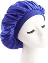 Slaapmuts - Haarverzorging - Dames slaapmuts - Soft Bonnet slaapmuts - Satijnen slaapmuts - Satijn bonnet - Bonnet - Nachtmuts - Sleep cap – Blauw