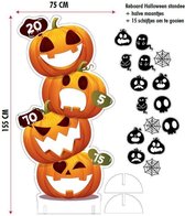 halloween werp spel - halloween decoratie - ecologisch speelgoed - honinggraad karton - 75x155cm