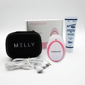 Professionele Melly Doppler® - Baby hartje luisteren - Compleet startpakket met Ultrasonic Doppler gel + Batterijen - Zwangerschap kado - Babyshower cadeau - Beluister babyhartslag - Angelsou