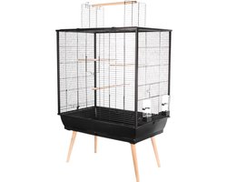 Zolux Vogelkooi Neo Darwin - Vogelverblijven -  Zwart - 78 x 48 x 112 cm