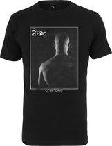 Heren T-Shirt Tupac 2Pac - Tupac - Changes - Hip Hop - Casual - Streetwear Back zwart