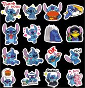 50 stuks stickers Stitch 3-8 cm / assortie