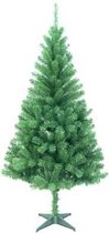 KERSTBOOM CANADIAN PINE | 120CM HOOG | DIKTE 71CM | 196 PLOOITAKKEN | MET PVC VOET