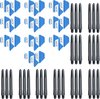 Afbeelding van het spelletje Dragon darts 10 sets (30 stuks) logo darts flights blauw - darts flights - plus 10 sets (30 stuks) medium - darts shafts