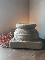 Brynxz - Kandelaar van Beton - Kleur Old Brown - Hoogte 13 cm