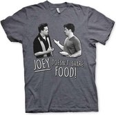 Friends Heren Tshirt -2XL- Joey Doesn't Share Food Grijs