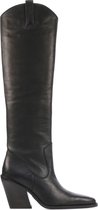 Bronx Vrouwen Leren       Cowboy Laarzen  / Western Boots 14176-e - Zwart - Maat 38