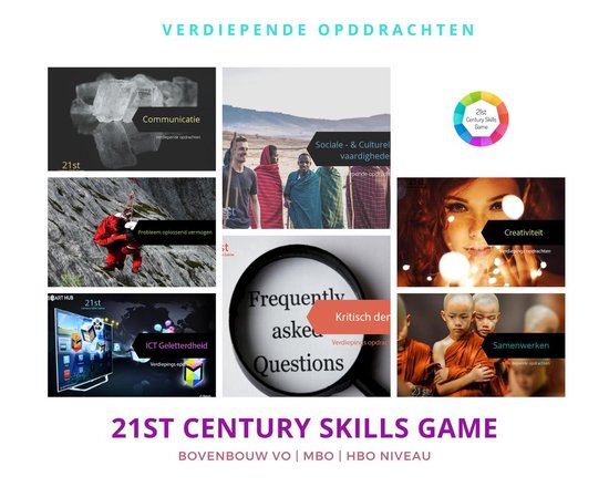 Thumbnail van een extra afbeelding van het spel 21st centuryskillsgame, opdrachten, 7 skills, zelfkennis, persoonlijkheid, ontwikkeling, zelfvertrouwen