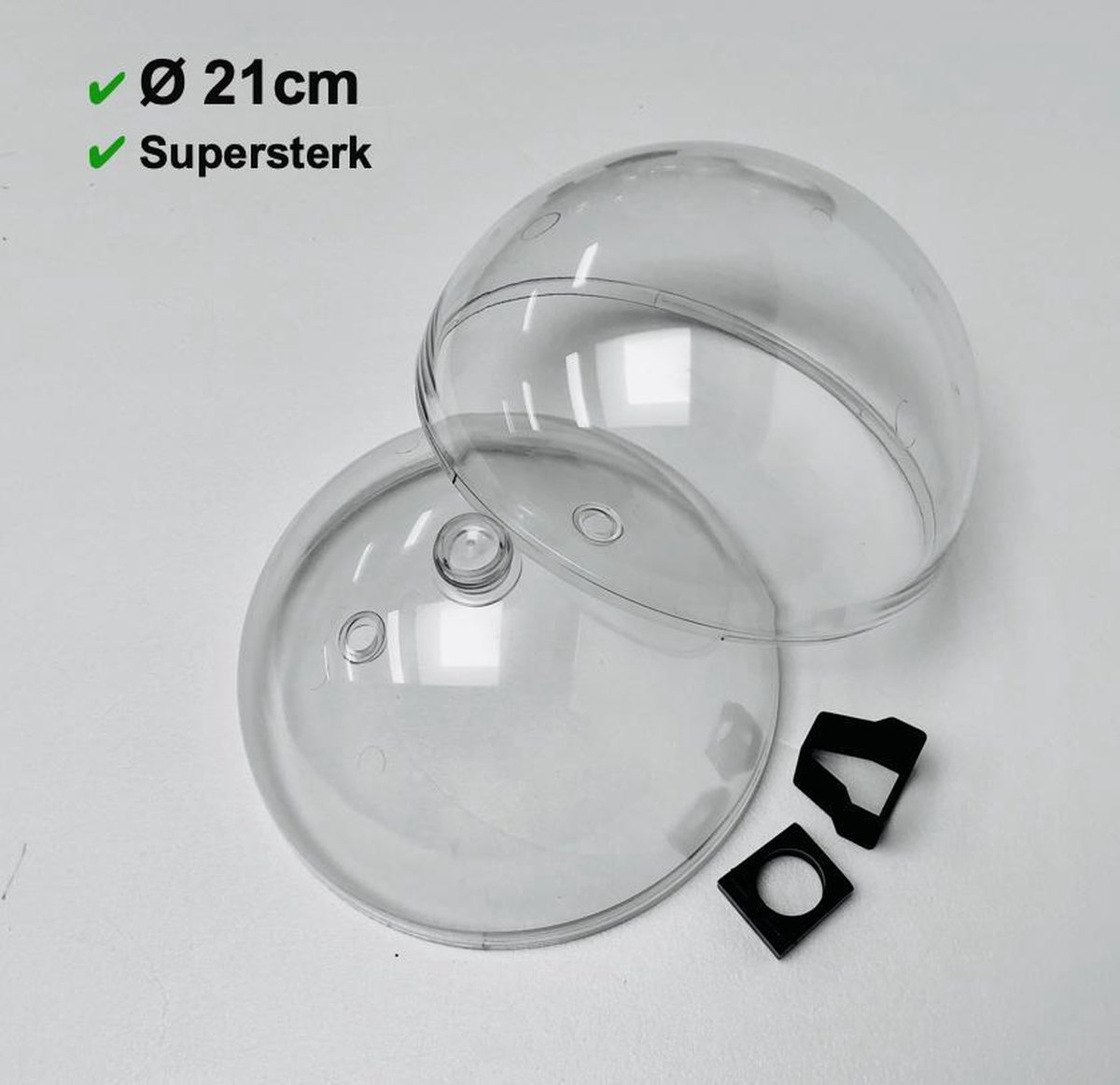 VANZACK 50 transparante kunststof ballen, 4,5 cm, om te vullen en