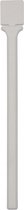 Duvo+ Zitstok plastic plat traps Wit 22cm, prijs per 3 stuks !