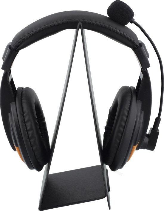 DELTACO GAMING GAM-048 Headset Houder, Universeel, Opklapbaar, PU-leer, Koptelefoon houder - Deltaco