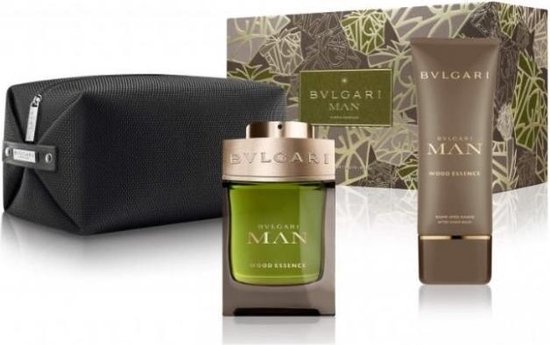 Bvlgari Man Wood Essence 100ml Edp + Aftershavebalm + Pouch Geschenkset