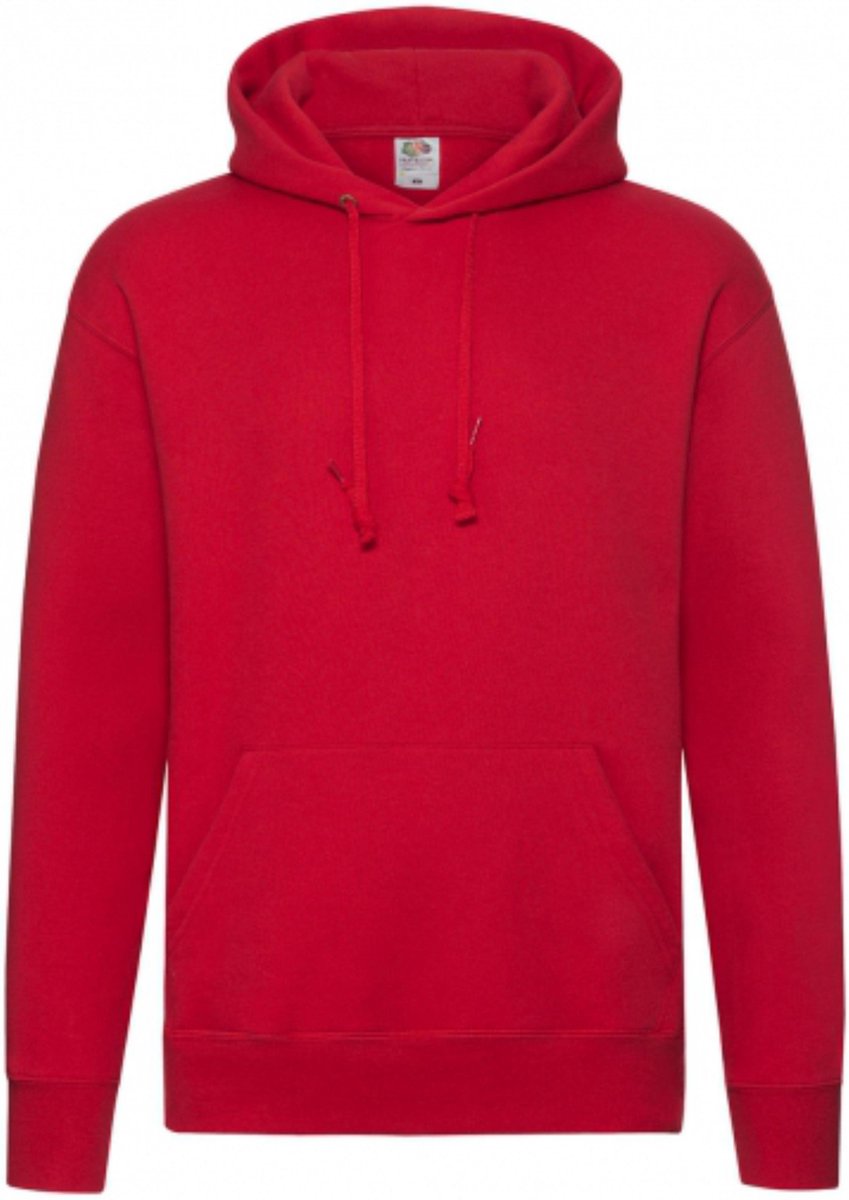 Premium Hooded Sweat – Fruit of the Loom Rood