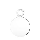 Zilveren oorbelhanger disc Mix&Match