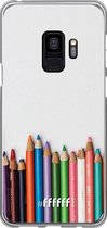 Samsung Galaxy S9 Hoesje Transparant TPU Case - Pencils #ffffff
