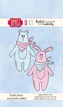 Craft&You Cutting Die Teddybeer en Pluche Konijn CW066