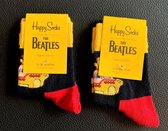 2 paar Happy socks, "kids"  maat 12 - 24 mnd  Yello submarine geel / zwart /rood