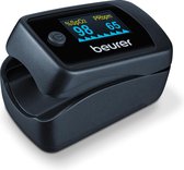 Beurer PO 45 Saturatiemeter - Pulse oximeter - Zuurstofmeter vinger - Hartslag - Perfusie-index - Medisch gecertificeerd - Incl. batterijen - Zwart