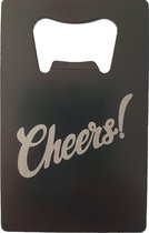 Card fles opener metaal flesopener Cheers - Bier mancave verjaardag cadeau vaderdag kerst sinterklaas