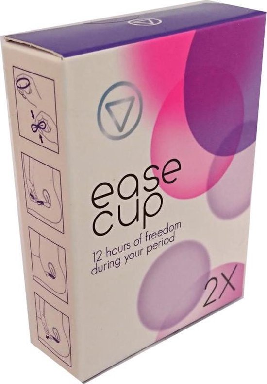 EaseCup 2 stuks menstruatiediscs - platte menstruatiecup - menstruatiedisk - zorgeloos sporten en vrijen - saunabezoek tijdens menstruatie