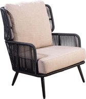 Yoi Loungestoel Tsubasa Black-Flax