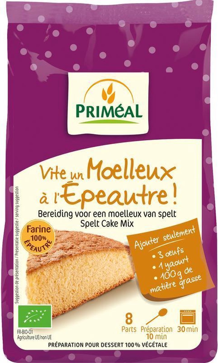 Priméal Bakmix voor speltcake bio (300 gr)