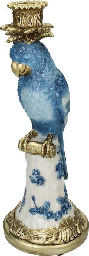 Bougeoir Bougeoir Oiseau Blue 36x14x14cm