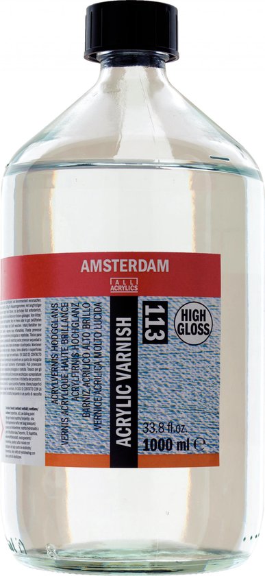 Foto: Amsterdam acrylvernis hoogglans 113 fles 1000 ml