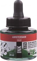 Amsterdam Acrylic Inkt Fles 30 ml Olijfgroen Donker 622