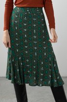 Sissy-Boy - Groene midi rok met print