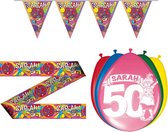 Sarah Party Pakket | Slinger | Ballonnen | Markeerlint | 50 Jaar | Sarah