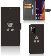 Telefoonhoesje Geschikt voor Samsung Galaxy Note20 Ultra Wallet Book Case Verjaardagscadeau Gorilla