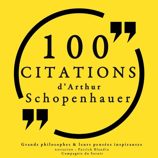 100 citations d'Arthur Schopenhauer - cover