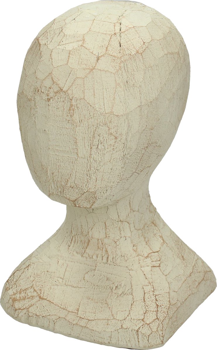 Wants&Needs Ornament Head Ivoorwit 12 X 12 X 20