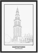 SKAVIK Martinitoren - Groningen Poster 21 x 30 cm | zonder lijst