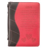 Bible Cover Xlarge Luxleather Pink/Love