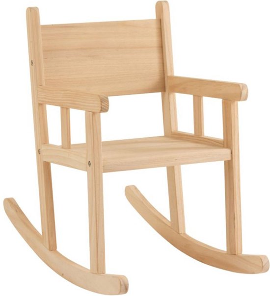 J-Line schommelstoel kind hout 58 x 34,5 x 65 | bol.com