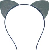 Jessidress Hoofdband Meisjes Haar diadeem met katten oren - Blauw