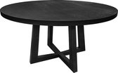 Riverdale Eetkamertafel Scott rond zwart 150c