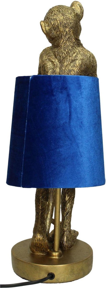 Lamp aap - 43 cm - aap lamp - tafellamp aap - apen lamp - lamp aap goud ...